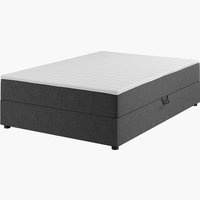 Континентальне ліжко PLUS C40 140x200см з ємністю Сірий-40