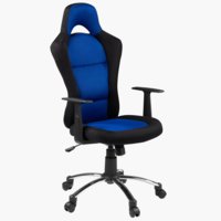 Sedia da gaming SNERTINGE nero/blu