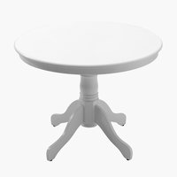 Spisebord ASKEBY Ø100 hvid