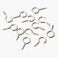 Hooks & eyes for net wire 6+pack of 6