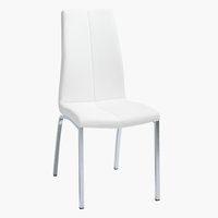 Blagovaonska stolica HAVNDAL bijela/krom