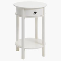 Noční stolek EGEBY 1 zásuvka bílá