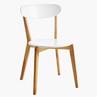 Jídelní židle JEGIND bílá/přírodní