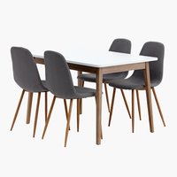 GAMMELGAB D120 stol + 4 JONSTRUP stolice siva/boja hrasta