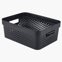 Basket INFINITY 11L plastic black