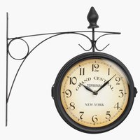 Horloge de gare RUNAR Ø21cm noir