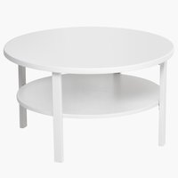 Coffee table SKIBBY D80 with shelf white