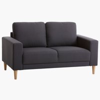 Sofa EGENSE 2-Sitzer dunkelgrau