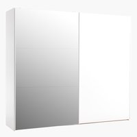Garde-robe TARP 250x221 a/miroir blanc