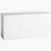 Sideboard JERNVED 2 dr 3 drw con/h.gloss
