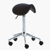 Kontorsstol SALTOFTE svart/krom