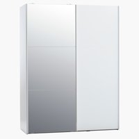 Armoire TARP 151x201 a/miroir blanc
