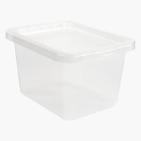 Boîte de rangement transparente avec couvercle 20 litres Basic Box