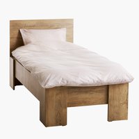 Bed frame VEDDE Single wild oak excl. slats