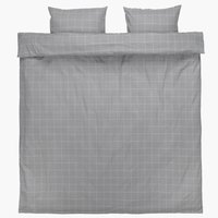Parure de lit Flanelle THERESA 240x220 gris