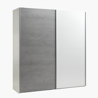 Kleerkast TARP 200x220 beton/wit