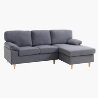 Schäslongsoffa GEDVED grå