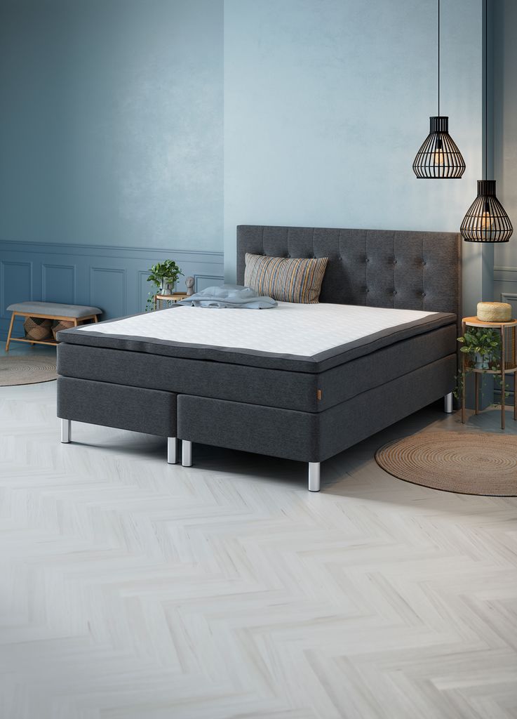 Zagłówek 160x122cm NISA H70 szary-40 DREAMZONE