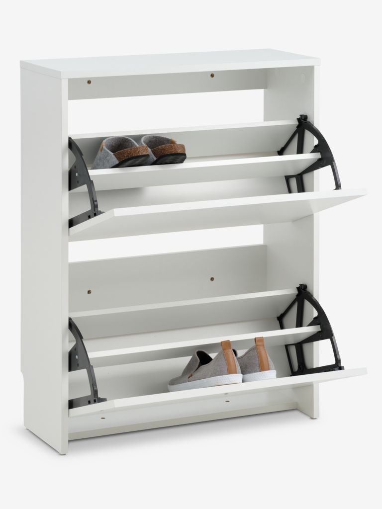 Shoe cabinet BAKHUSE 2 compartments white JYSK