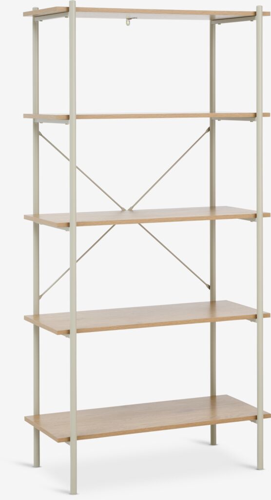 Hylly VANDBORG 5 Hylly Tammenv rinen beige JYSK