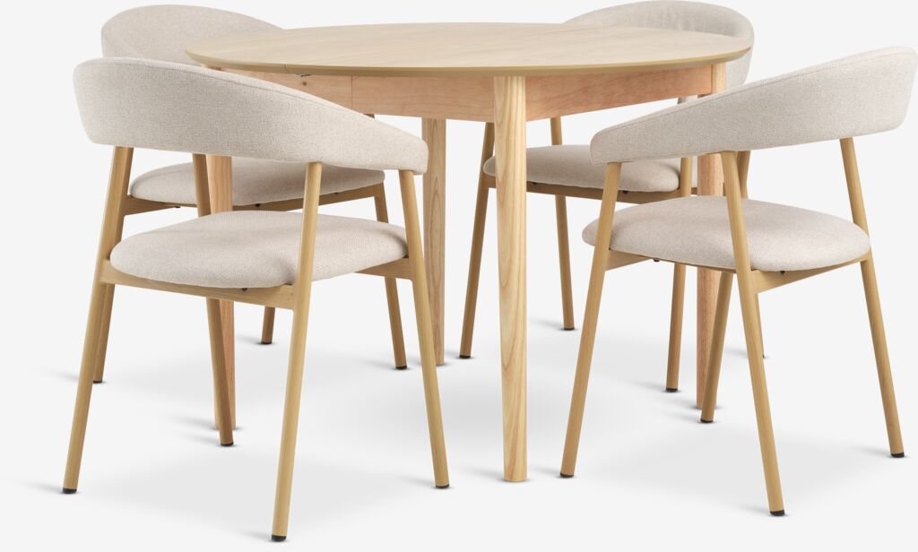 MARSTRAND 110 Tisch Eiche Natur 4 EJSING St hle Beige JYSK