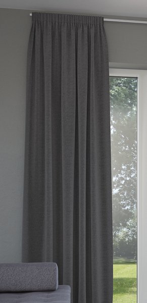 Gardin lystett ALDRA 1x140x300cm mørk grå