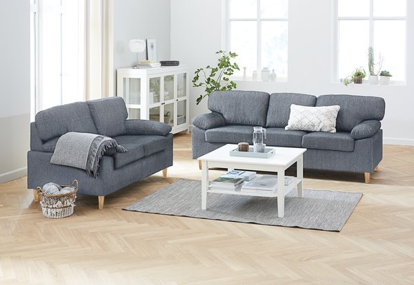Sofagruppe GEDVED 3+2-seter grå