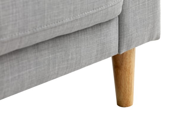 Sofá chaise longue EGENSE gris claro