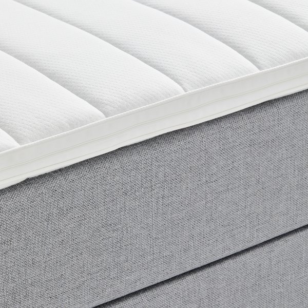 Letto sommier 90x200 cm LEIRKUP BC10 grigio-23