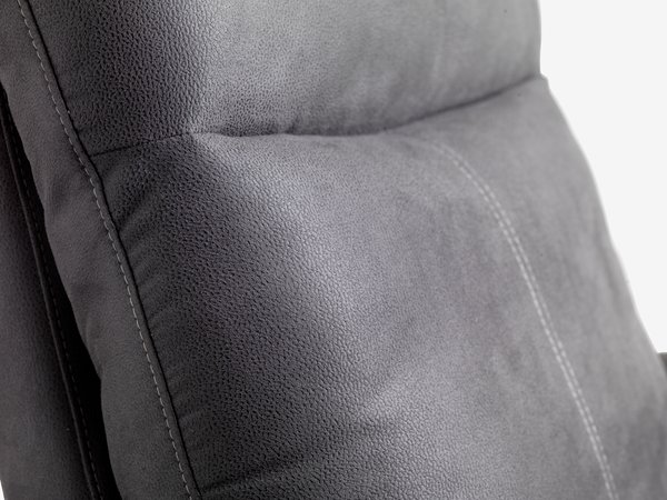 Poltrona reclinabile ABILDSKOV elettrica similpelle grigio