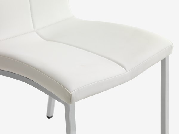 Jídelní židle HAVNDAL bílá/chrom