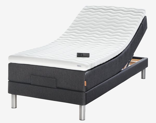 Elevationsseng 90x210cm JOSELVA GE40 grå-40 MEMORY