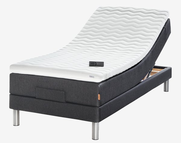 Adj. bed 90x210 GOLD E40 memory Grey-40