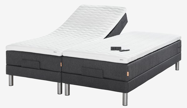 Elektrisch bed 90x210 GOLD E40 latex Grijs-40