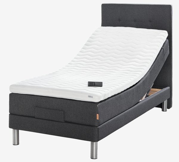 Elektrisch bed 90x210 GOLD E40 latex grijs-40