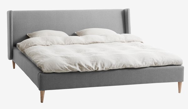 Ліжко KUNGSHAMN 160x200см с.сірий