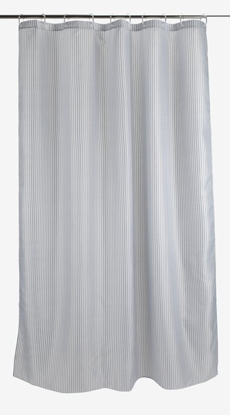 Dusjforheng SUNDBY 150x200cm grå/hvit