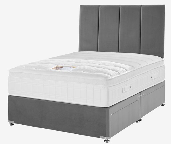 Headboard H50 STITCHED Double Grey-43