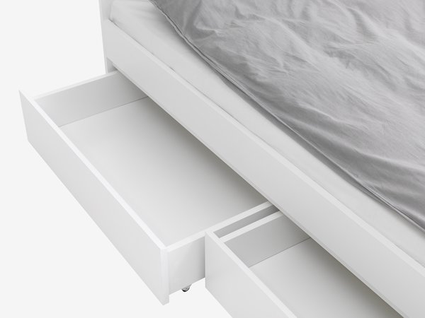 Bed frame LIMFJORDEN Super King white