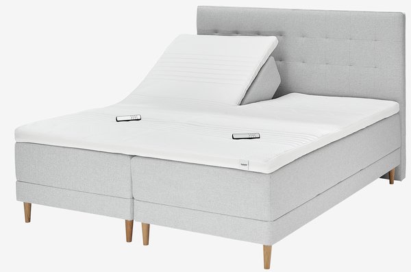Elevationsseng 180x200cm DUNLOPILLO NEA E200 grå-32