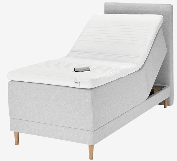 Elevationsseng 90x200cm DUNLOPILLO OSA E300 grå-32