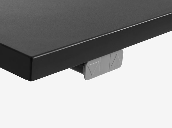 Bureau ajustable SLANGERUP 80x160 noir