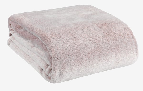 Fleecedecke KRATTFIOL 200x220 Flanell rosa