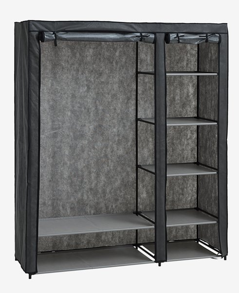 Wardrobe DAMHUS 149x174 dark grey