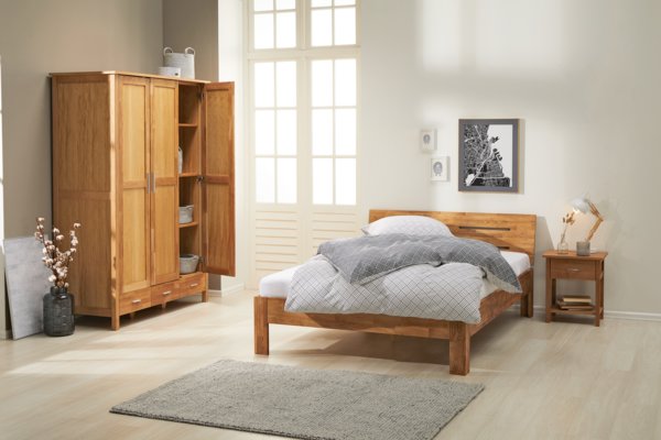 Struttura letto OLSKER 140x200 rovere