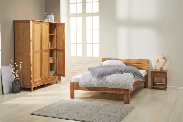 Struttura letto OLSKER 140x200 rovere
