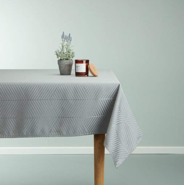 Tablecloth BLOMME 140x320 grey