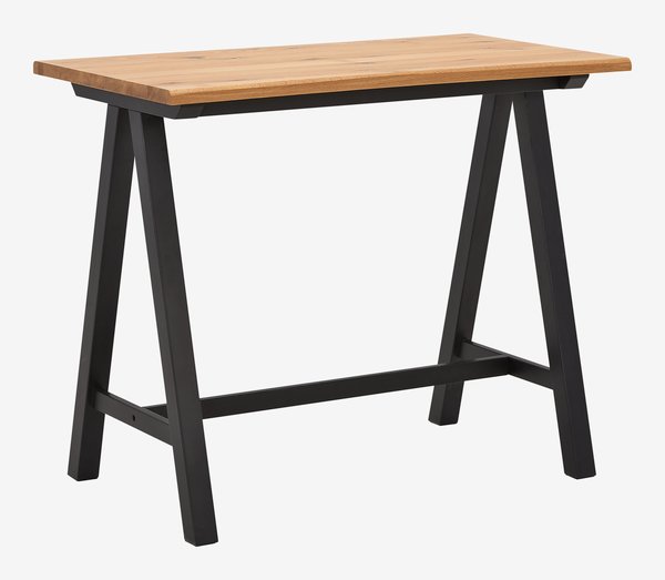 Tavolo da bar SANDBY 71x128 cm color rovere naturale/nero