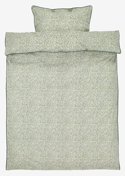 Parure de lit en percale EMILY 160x210 bleu