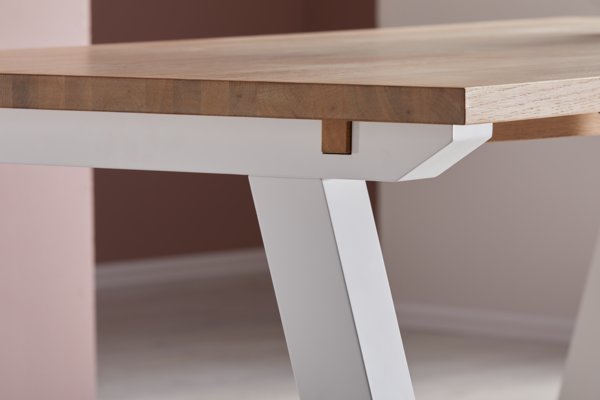 Table SKAGEN 90x200 chêne/blanc